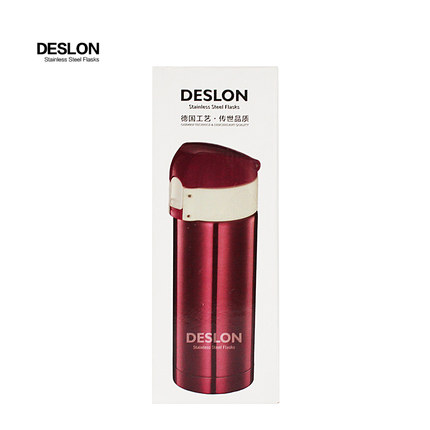 DESLON/德世朗玲珑锁乐真空杯保温杯DLLB-300RD红色