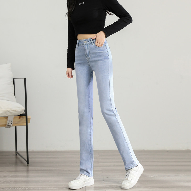 媲丽雅妮直筒裤高腰