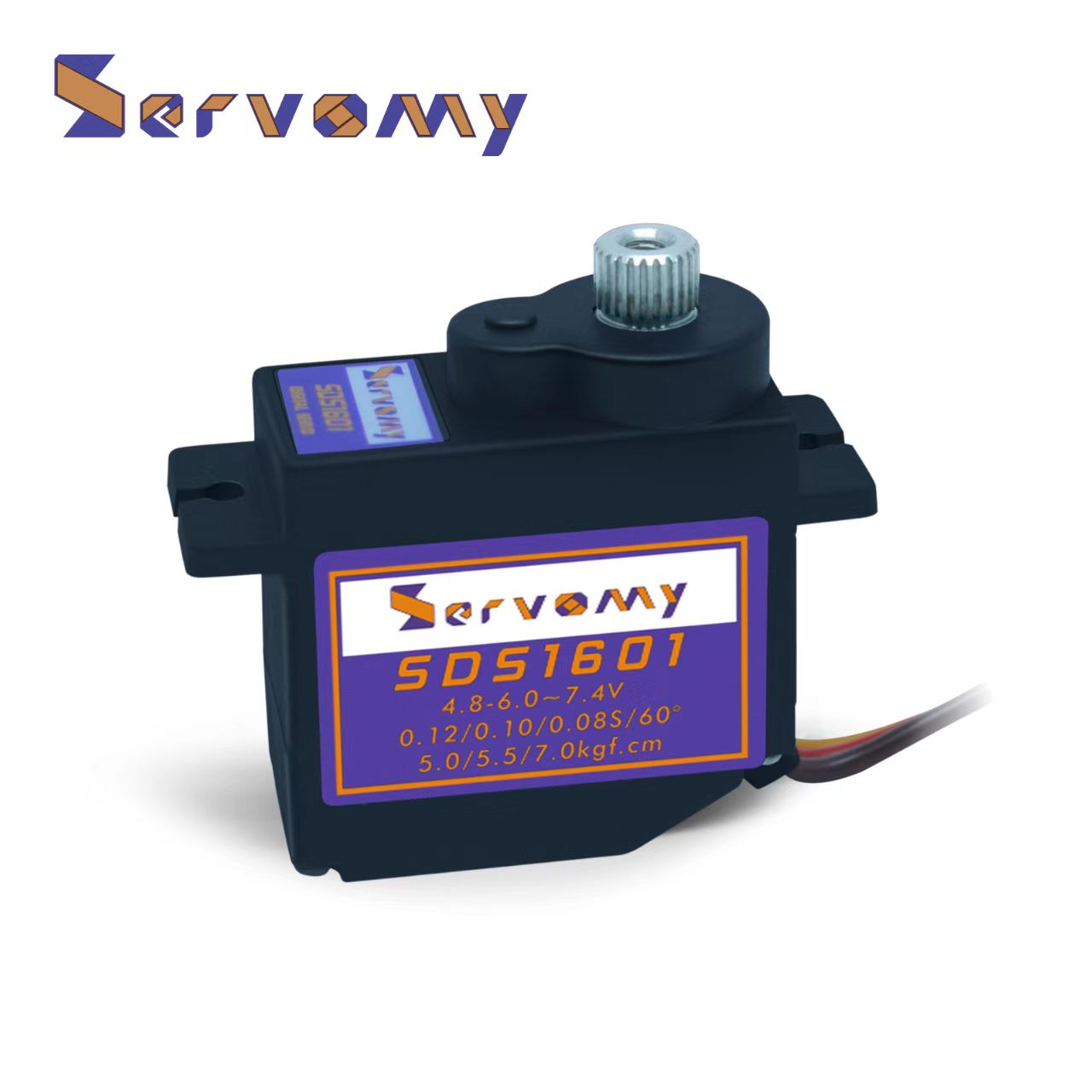 新品Servomy-SDS1601, 9g空心杯金属带轴承大扭力高压数字舵机