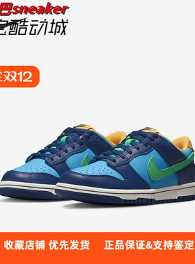Nike Dunk Low (GS)蓝绿色潮流低帮青少年滑板鞋DV1693-401