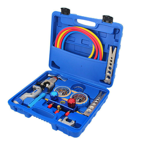 德国进口CT-8A空调加氟表组R410 制冷扩孔器加氟套装