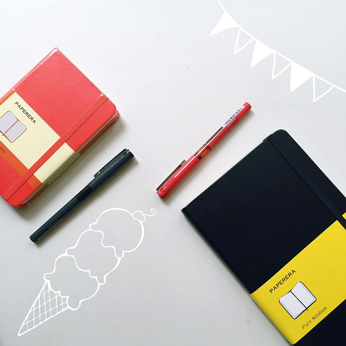 moleskine型手账方格记事本口袋本A6 笔记本定制日记手帐本文具A5