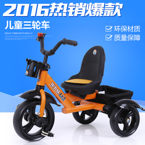 儿童三轮车脚踏车宝宝自行车2-3-4-5-6岁音乐灯光避震座椅调节