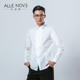 健身简约长袖 Allenove九点钟白衬衫 男士 牛津纺免烫全棉线条邬达克