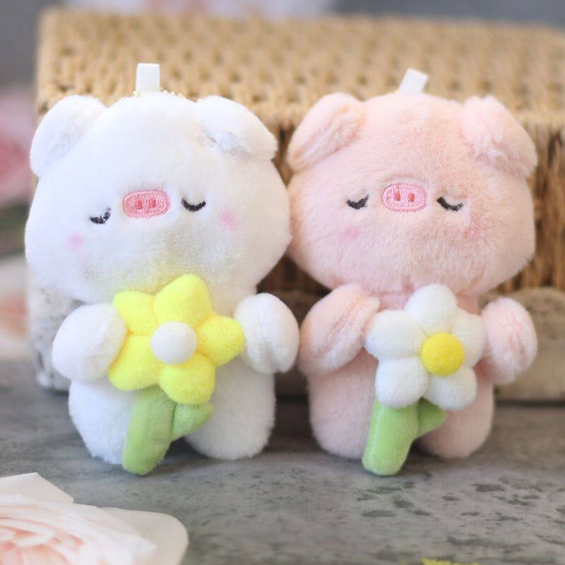 新款情侣猪毛绒玩具挂件小猪猪公仔包包挂饰生肖猪布娃娃生日礼物