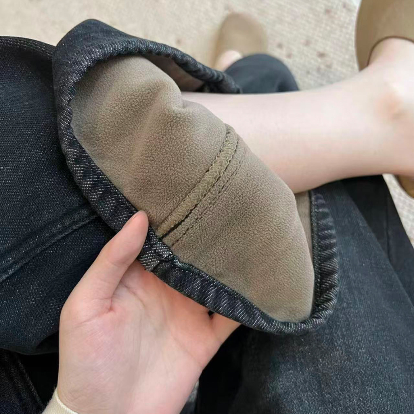 一条过冬！升级加绒保暖加厚直筒显瘦阔腿裤牛仔裤长裤女2025冬,女装/女士精品,牛仔裤,淘宝优惠券,粉丝福利购,淘宝优惠卷