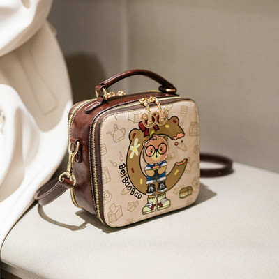 盒子包休闲简约小方包单肩斜挎包