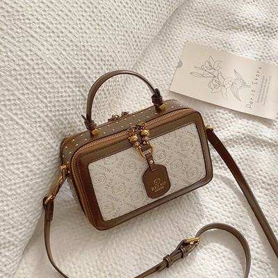 手机包休闲盒子小方包单肩斜挎包