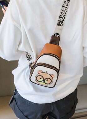 休闲胸包女手机包百搭小众斜挎包