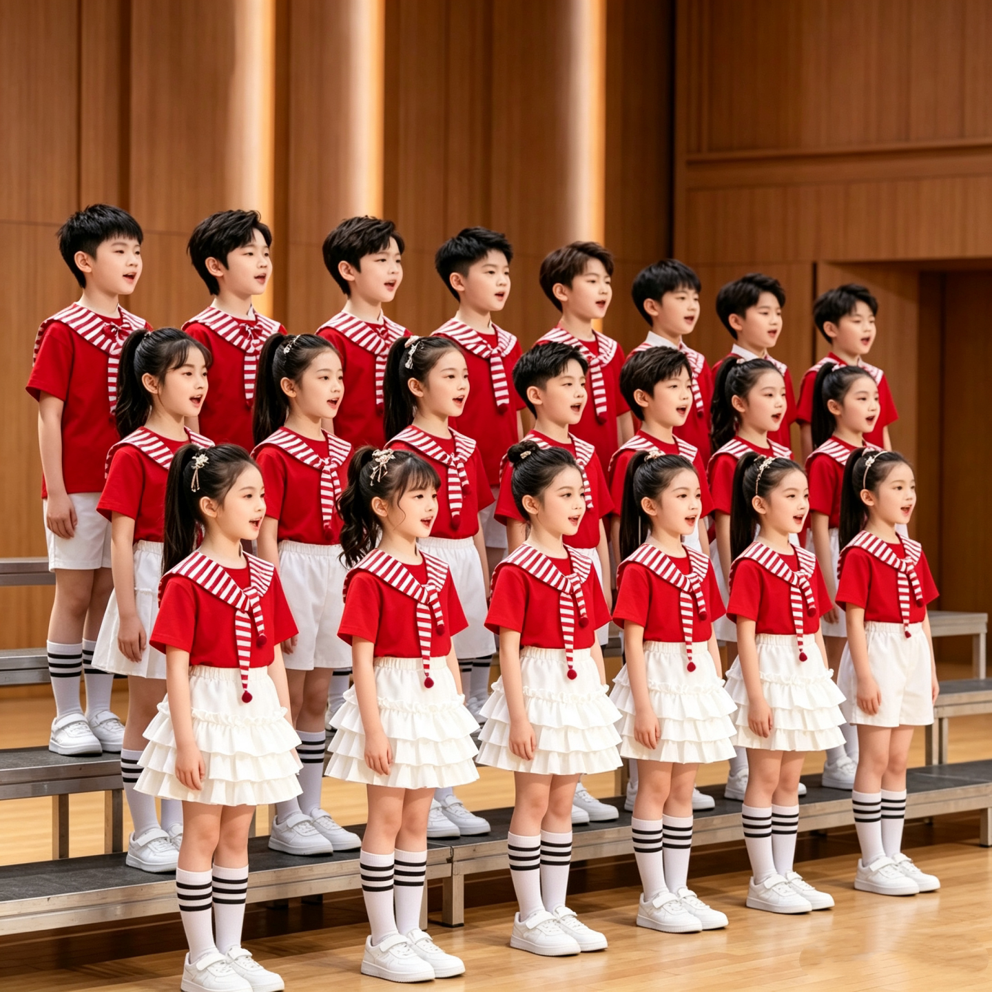 国庆儿童演出服幼儿园毕业季合唱儿童演出服