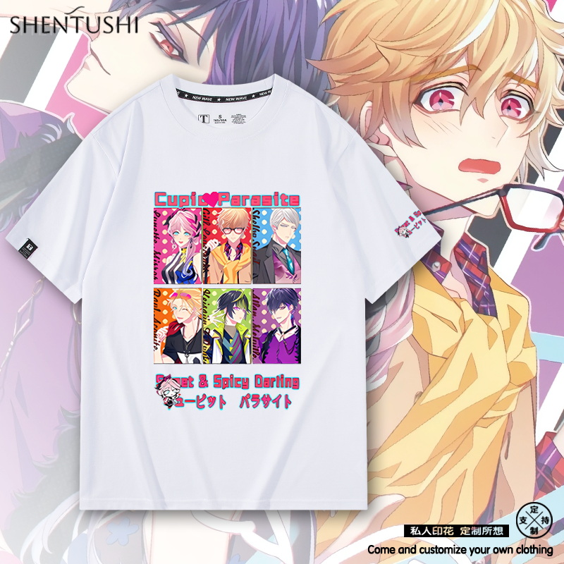 休闲宽松纯棉情侣短袖