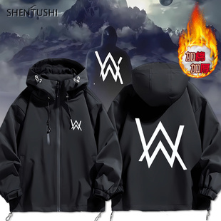 Alan Walker faded艾伦沃克同款冲锋衣男女加棉加厚保暖夹克外套