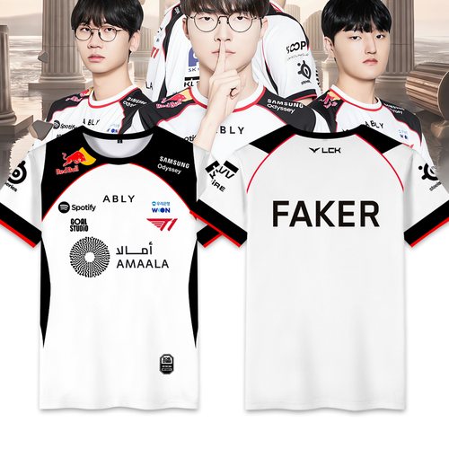 2026 SKT T1战队MSI国际比赛队服LOL英雄联盟男女短袖T恤夏季衣服