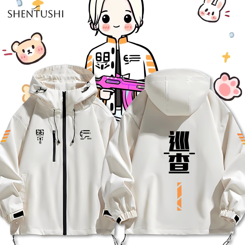 连帽秋冬新款宽松防风冲锋衣