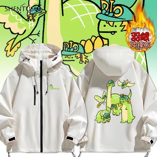 jojo奇妙冒险骇人恶兽迪亚哥保暖羽绒服冲锋衣男女生连帽外套夹克