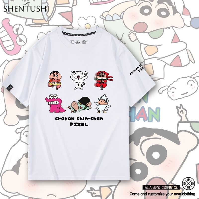 休闲宽松纯棉情侣短袖