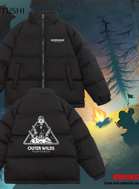 Steam游戏星际拓荒outer wilds周边无帽短款羽绒服男女情侣面包服