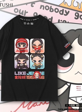 jennie智妮金珍妮同款周边小卡专辑Ruby日韩短袖t恤宽松百搭衣服