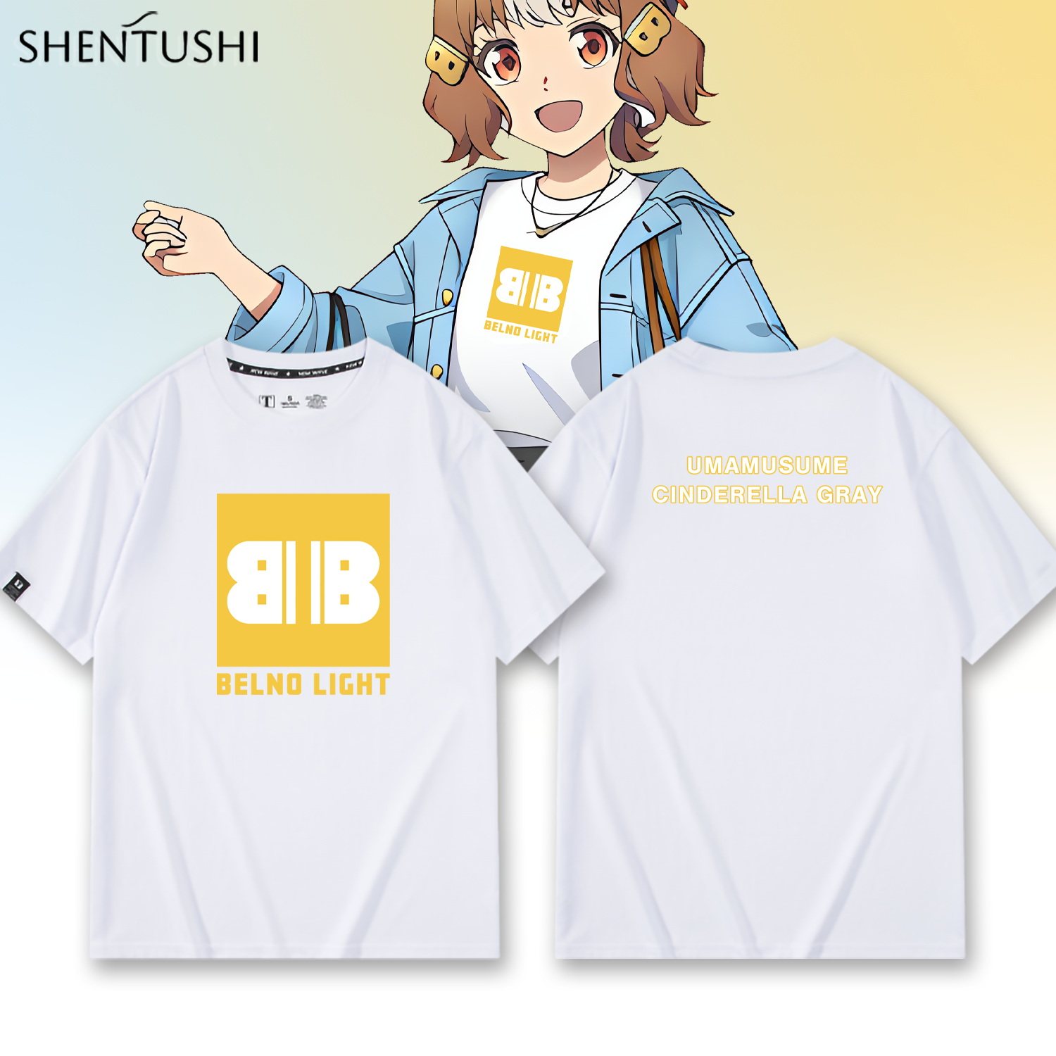 休闲宽松纯棉情侣短袖