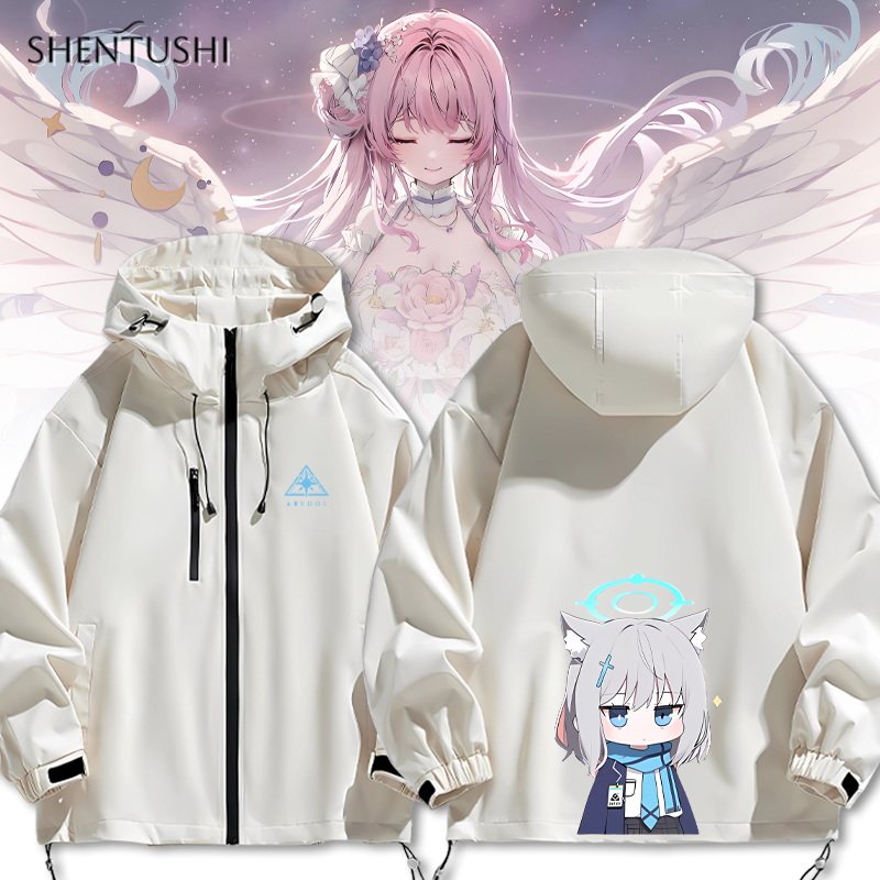 连帽秋冬新款宽松防风冲锋衣