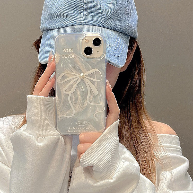 日韩少女香风蝴蝶煤球苹果手机壳