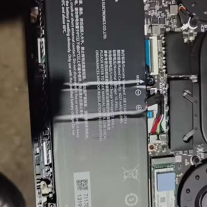 全新2874C4雷神T-BOOK 14电池 神舟笔记本ThunderBook电板TBOOK电脑15.4V电芯4221mAh内置65Wh非原装原厂B00K