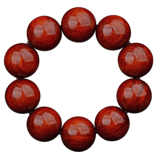 星玺海南黄花梨手串30mm10颗男款佛珠鬼眼鬼脸X纹老料高密玩收藏