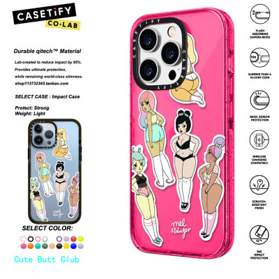 香港代购 CASETiFY Cute Butt Club女孩适用iphone14/13Pro/Max