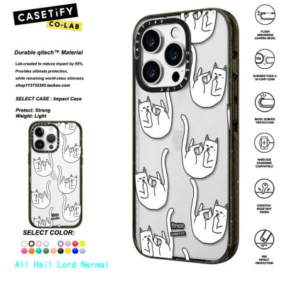 香港代购 CASETiFY Falling Nermal白色猫咪适用iphone14/13/12/11Pro/Max