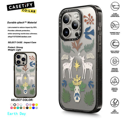 香港代购 CASETiFY 欧阳娜娜同款woodland-chorus鹿群欢歌 适用iphone15/14/13/12/11Pro/Max手机壳