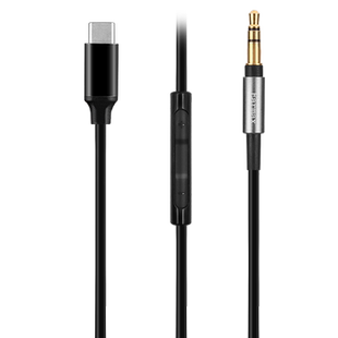TYPEC转3.5mm转接线头戴蓝牙耳机线SHP9500 9600 MDR-1A 1000XM3 XM4 XM5 DT270pro数字DAC小尾巴
