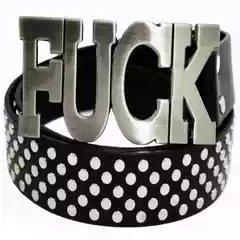 Heavy Metal Men's Belt, Trendy Personality Belt, European and American  Graffiti Studded Street Style Punk Women's Belt