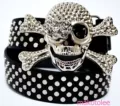 Black Silver Nail Handsome Skull