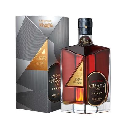 张裕男人四十金奖珍藏五星白兰地700ml*1假一赔十