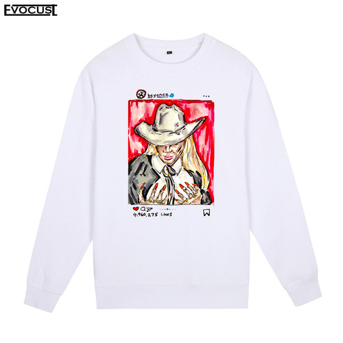 BEYONCE碧昂丝Cowboy Carter专辑Just for Fun牛仔圆领卫衣男女