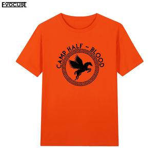 T恤飞马神火之盗波西杰克逊小说男女 blood短袖 混血营camp half