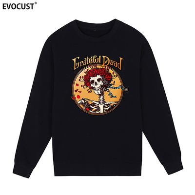 美国迷幻摇滚Grateful Dead感恩而死乐队骷髅复古男女圆领卫衣