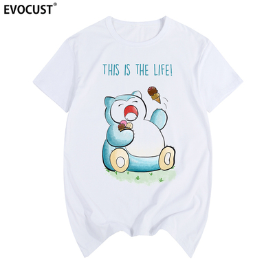卡通动漫卡比兽短袖T恤
