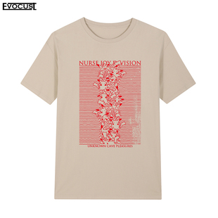 Joy Division皮卡丘摇滚短袖T恤乐队朋克快乐分裂卡通动漫男女