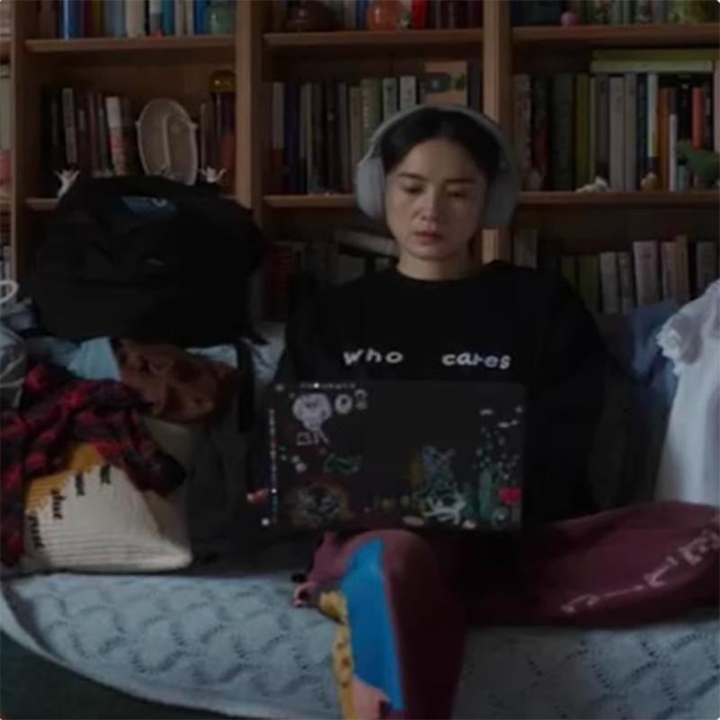 好东西宋佳谁在乎who cares管他呢电影短袖T恤男女字母英文黑白