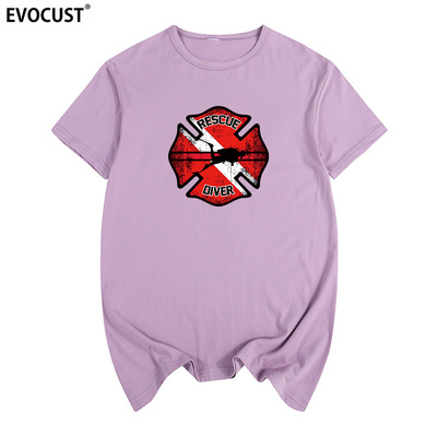 气瓶潜水员男女短袖半袖T恤