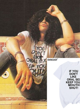 slash guns roses Axl Rose枪花同款枪炮玫瑰摇滚多色男女短袖T恤