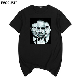 T恤男女 黑帮电影教父马龙白兰度复古怀旧学生短袖 god father经典