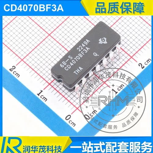 IC CD4070BF3A CDIP-14 丝印 CD4070BF3A 4CH 3-18V 异或门 IC TI