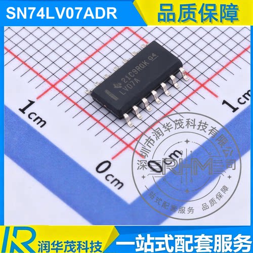 德州IC SN74LV07ADR SOIC-14 丝印 LV07A 6CH 3.3V 缓冲器 SMD TI