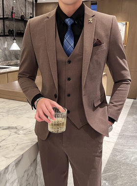 培蒙春秋款结婚礼服伴郎主持