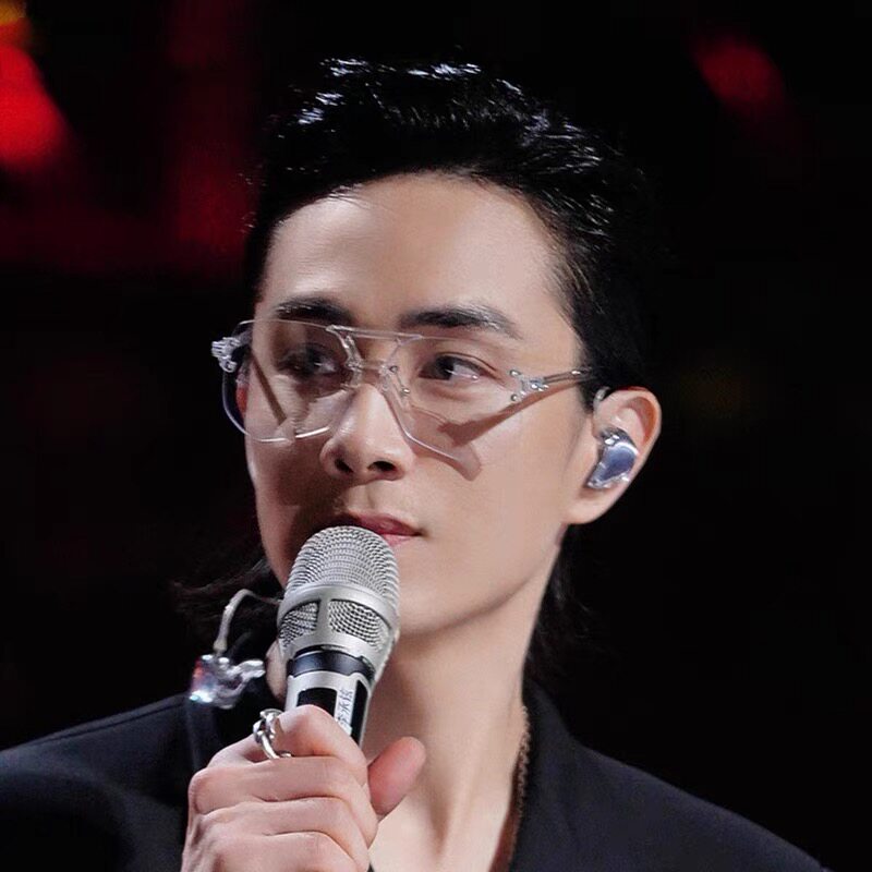李承铉同款眼镜框男潮无边框双梁透明ins风网红装饰大框斯文败类