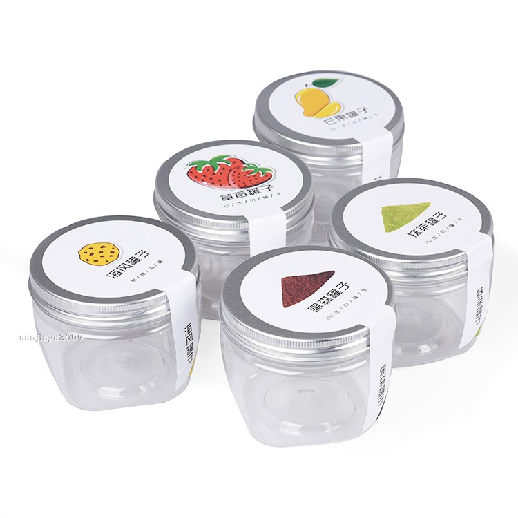 网红pet千层罐水果盒子芒果千层罐点心零食小馒头花茶饼干食品罐