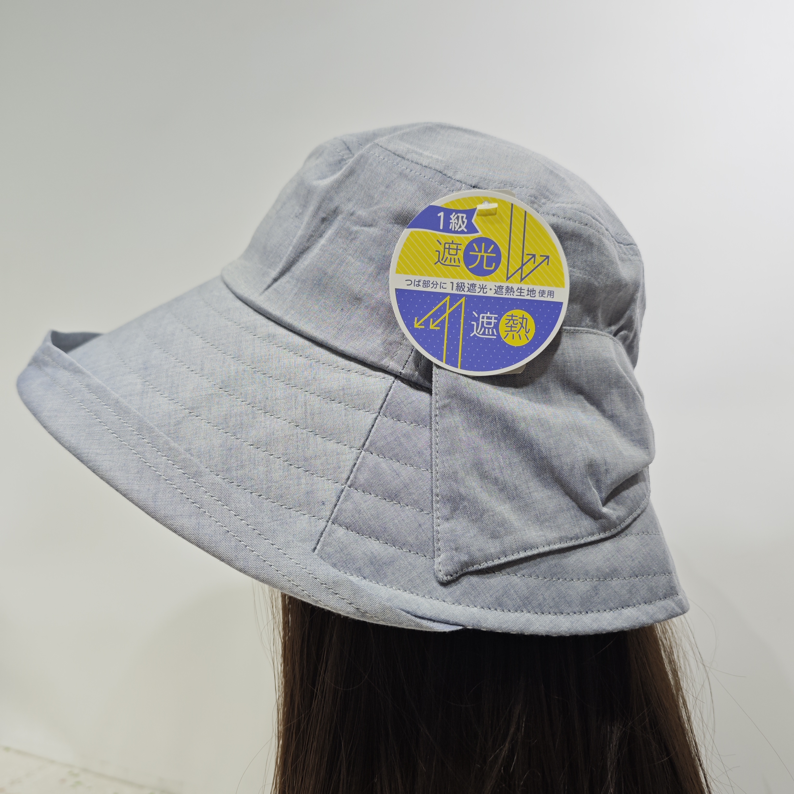 日本皇家御用品牌1级遮光遮热生地使用自带防晒夹层遮阳帽55-57.5