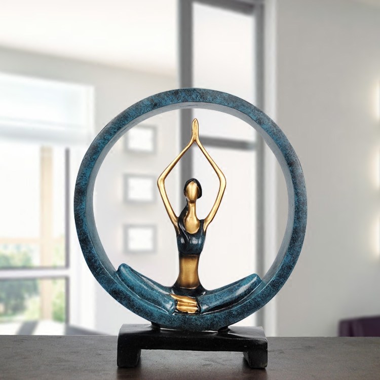 创意家居客厅阁楼电视酒柜摆件简约现代高档装饰品瑜珈少女艺术品|ruв категории Домашний быт, украшения - от Buy2taobao.com для оказания профессиональной услуги покупки агента Taobao